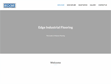 Tablet Screenshot of edgeindustrialflooring.com